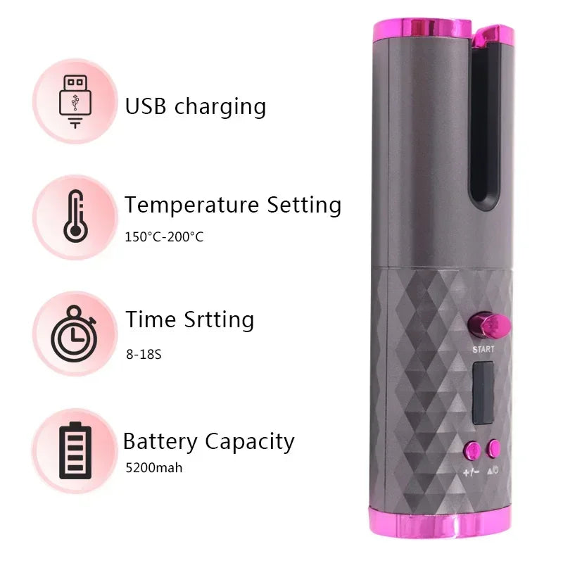 Portable Automatic Hair Curler